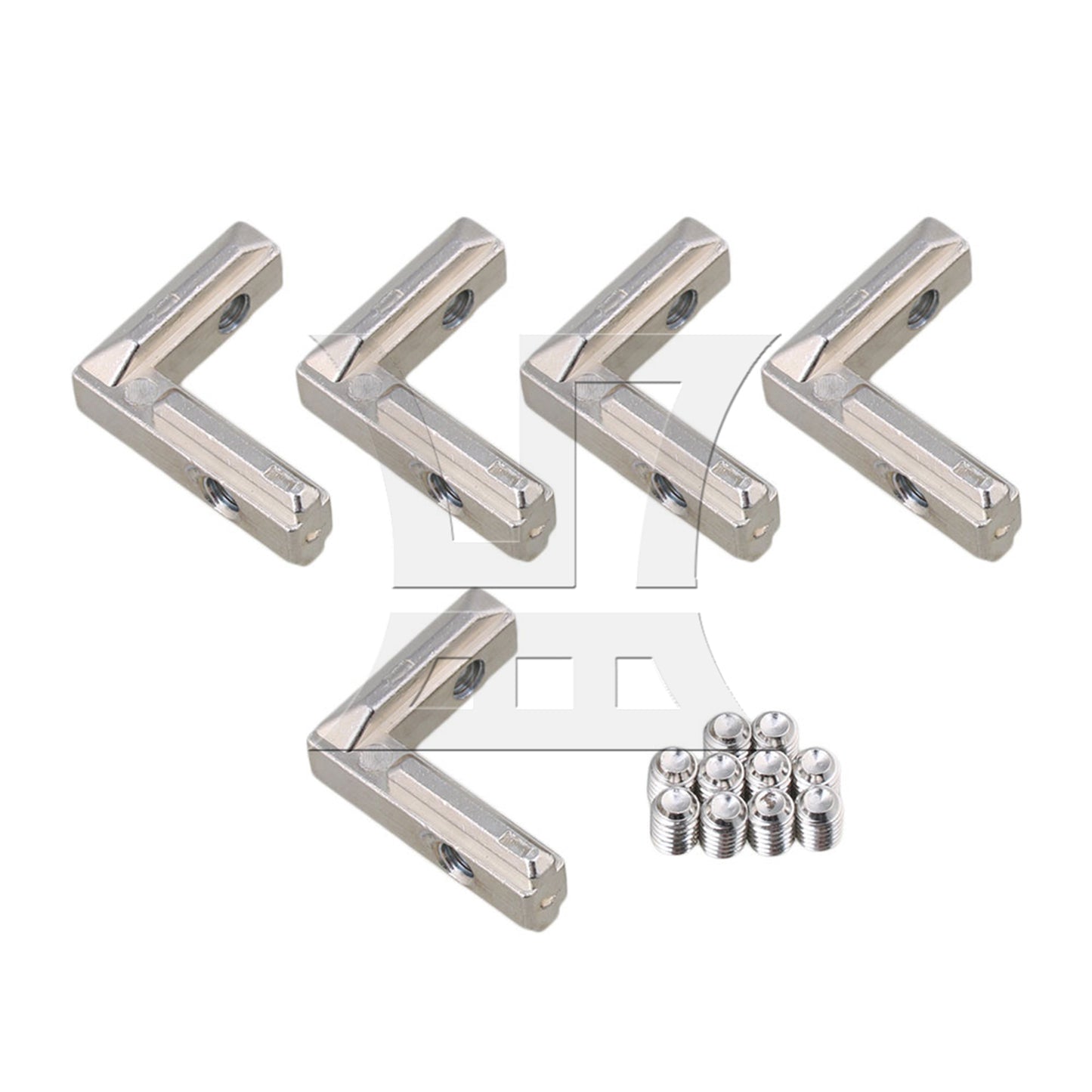 BQLZR Carbon Steel Interior Corner Connector Joint Bracket 3030 Silver