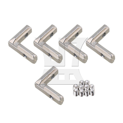 BQLZR Carbon Steel Interior Corner Connector Joint Bracket 3030 Silver