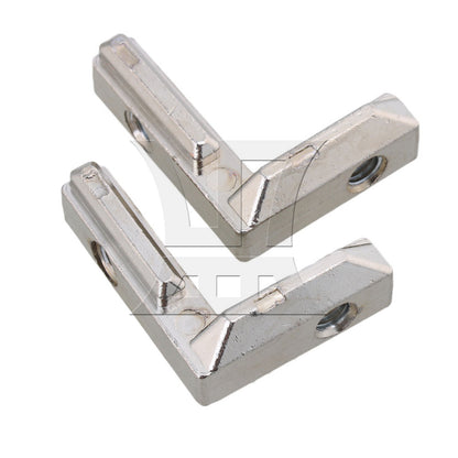 BQLZR Carbon Steel Interior Corner Connector Joint Bracket 3030 Silver