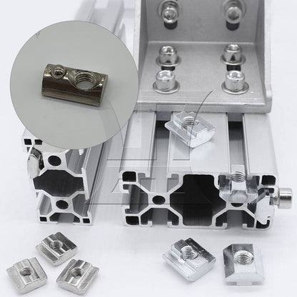 BQLZR M8 40 Series European Standard Aluminum Profiles Spring T-Nuts BQLZR