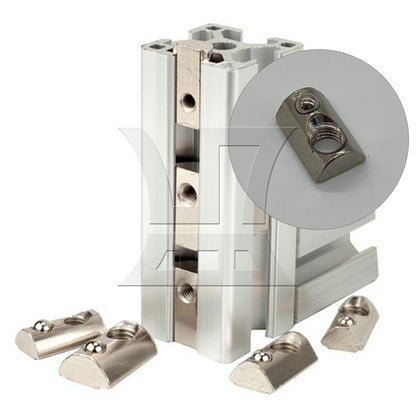 BQLZR M8 40 Series European Standard Aluminum Profiles Spring T-Nuts BQLZR