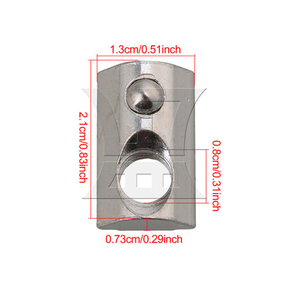 BQLZR M8 40 Series European Standard Aluminum Profiles Spring T-Nuts BQLZR