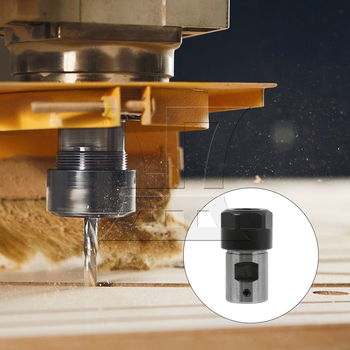 BQLZR Type A ER16 Extension Rod 6mm Motor Shaft Chuck Holder CNC Milling BQLZR