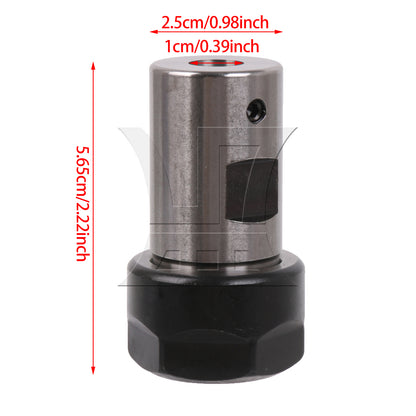 BQLZR Type A ER20 Extension Rod 10mm Motor Shaft Chuck Holder CNC Milling BQLZR