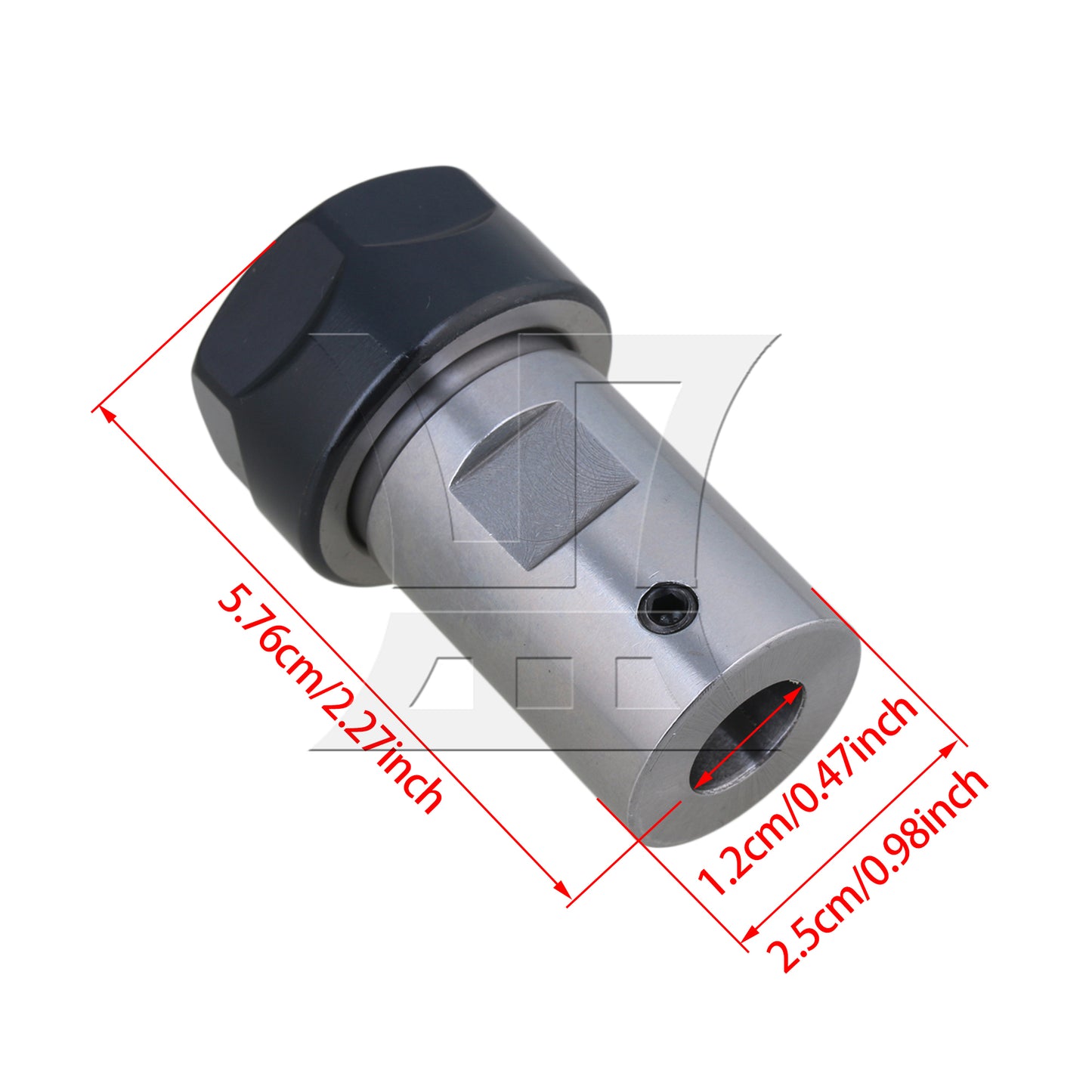 BQLZR Type A ER20 Extension Rod 12mm Motor Shaft Chuck Holder CNC Milling BQLZR