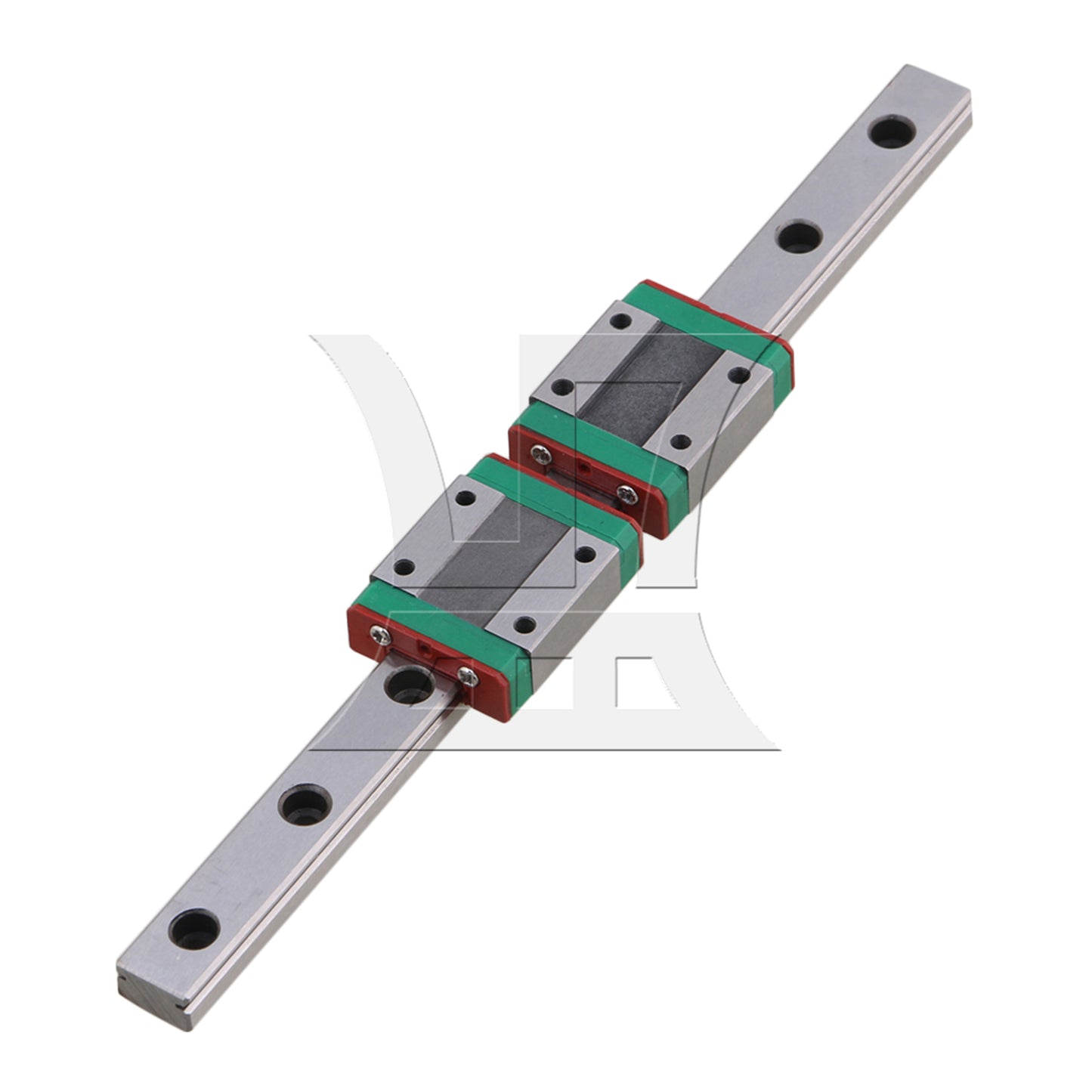 BQLZR 20cm Silver MGN12C Bearing Steel Linear Sliding Guide Rail & 2 Block Sets
