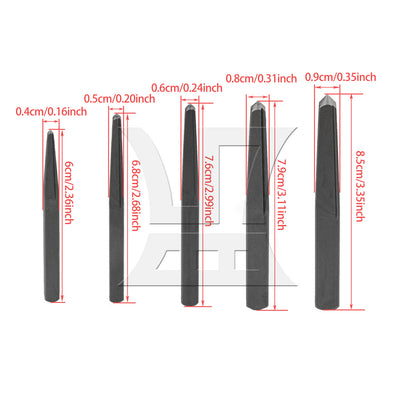 BQLZR Square Screw Extractor Set Broken Damaged Bolt Remover 1/8-3/8