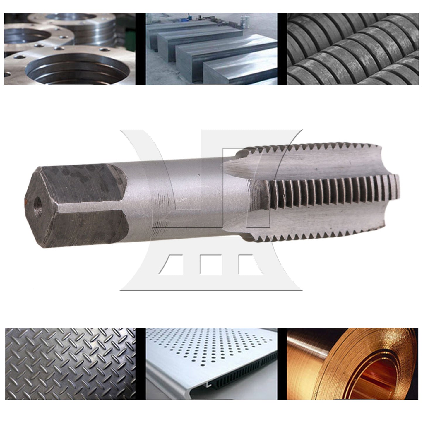 BQLZR Silver 1/2 Hand Tap Machine Tap Drill Bits Tools for Pipe Thread