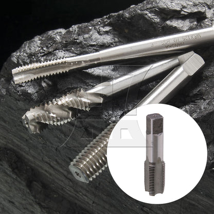 BQLZR Silver 1/2 Hand Tap Machine Tap Drill Bits Tools for Pipe Thread