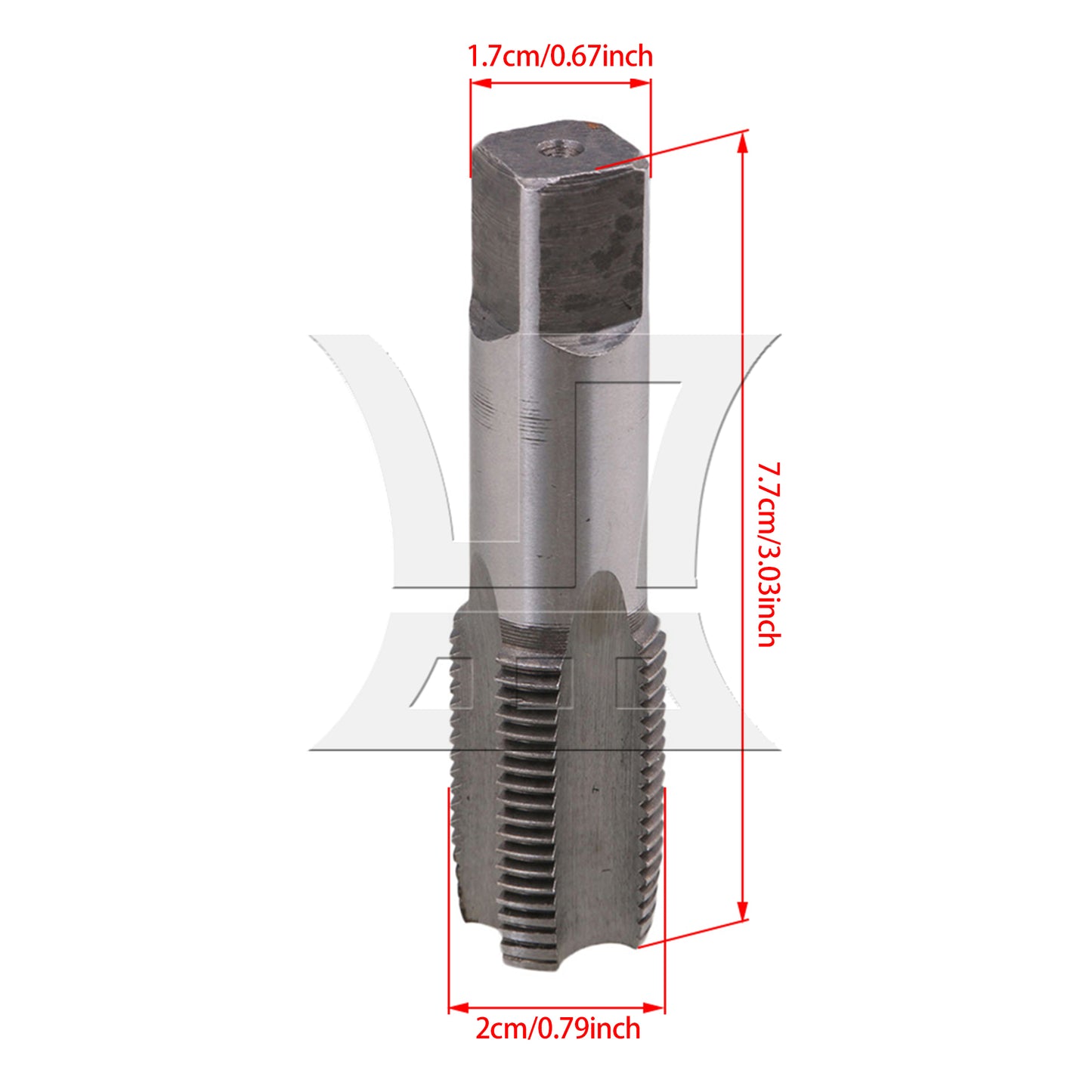 BQLZR Silver 1/2 Hand Tap Machine Tap Drill Bits Tools for Pipe Thread