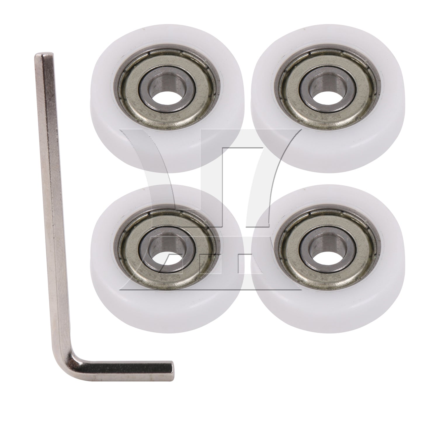 BQLZR 626ZZ 0.6x2.6x0.8cm Guide Pulley Rail Ball Bearing Wheels for Door
