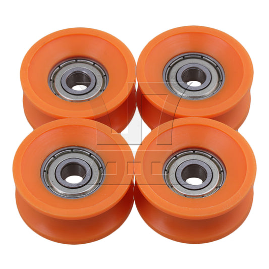 BQLZR 4 x 606ZZ U Type Groove Guide Pulley Wheel Bearing Door Window Roller