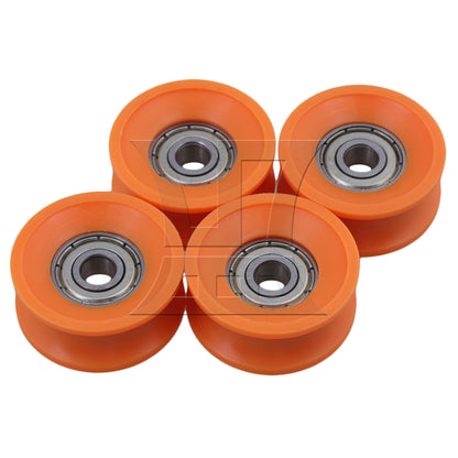 BQLZR 4 x 606ZZ U Type Groove Guide Pulley Wheel Bearing Door Window Roller