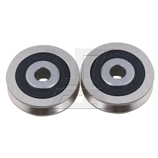 BQLZR  BQLZR 0.6x3x0.8cm V Shaped Guide Bearing Steel Sealed Ball Bearings Pulley
