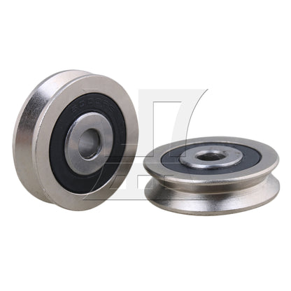 BQLZR  BQLZR 0.6x3x0.8cm V Shaped Guide Bearing Steel Sealed Ball Bearings Pulley