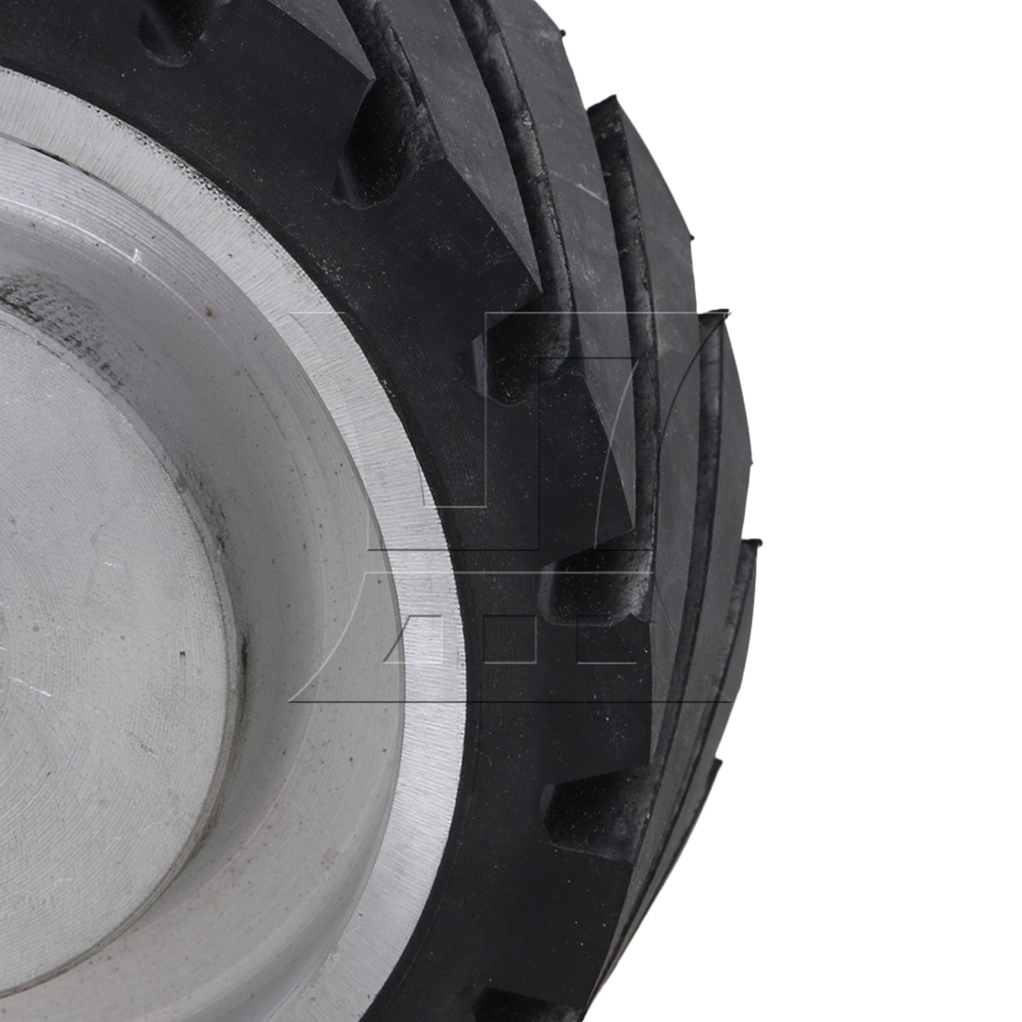 BQLZR 15 x 5cm Black Serrated Bearings Rubber Belt Grinder Sander Wheel