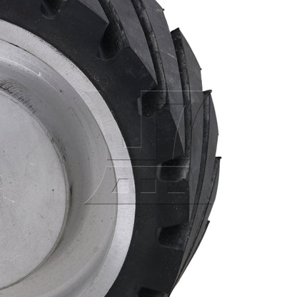 BQLZR 15 x 5cm Black Serrated Bearings Rubber Belt Grinder Sander Wheel