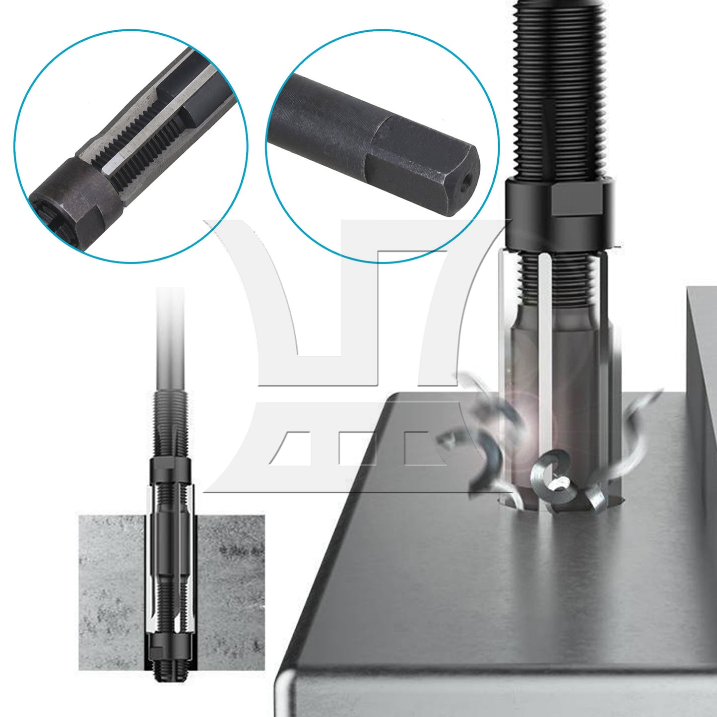 BQLZR HSS Silver Black Adjustable Size 19-21mm Hand Milling Tool