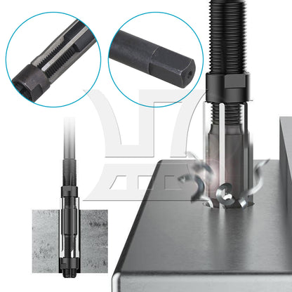 BQLZR HSS Silver Black Adjustable Size 19-21mm Hand Milling Tool