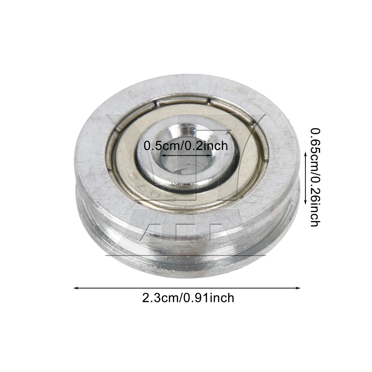BQLZR  5x23x6.5mm Bearing Guide Rail Idler Passive Wheel Groove Pulley