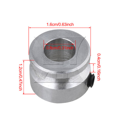 BQLZR Silver Aluminum Single Groove Fixed Bore Pulley 16x12x8MM for 3MM Belt