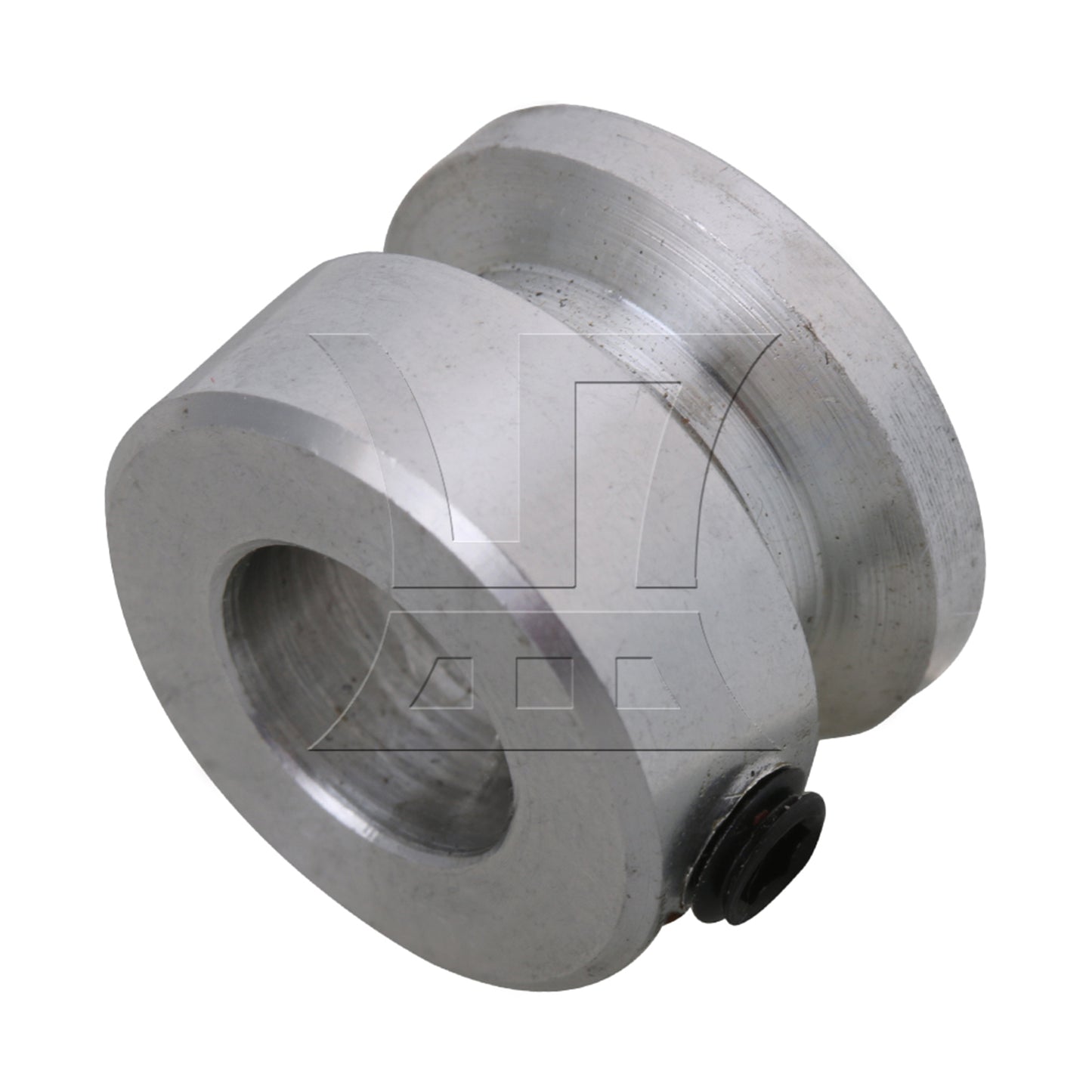 BQLZR Silver Aluminum Single Groove Fixed Bore Pulley 16x12x8MM for 3MM Belt