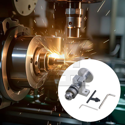 BQLZR 13x6x5cm Drill Rotary Lathe Center Tailstock Thimble Bead Machines