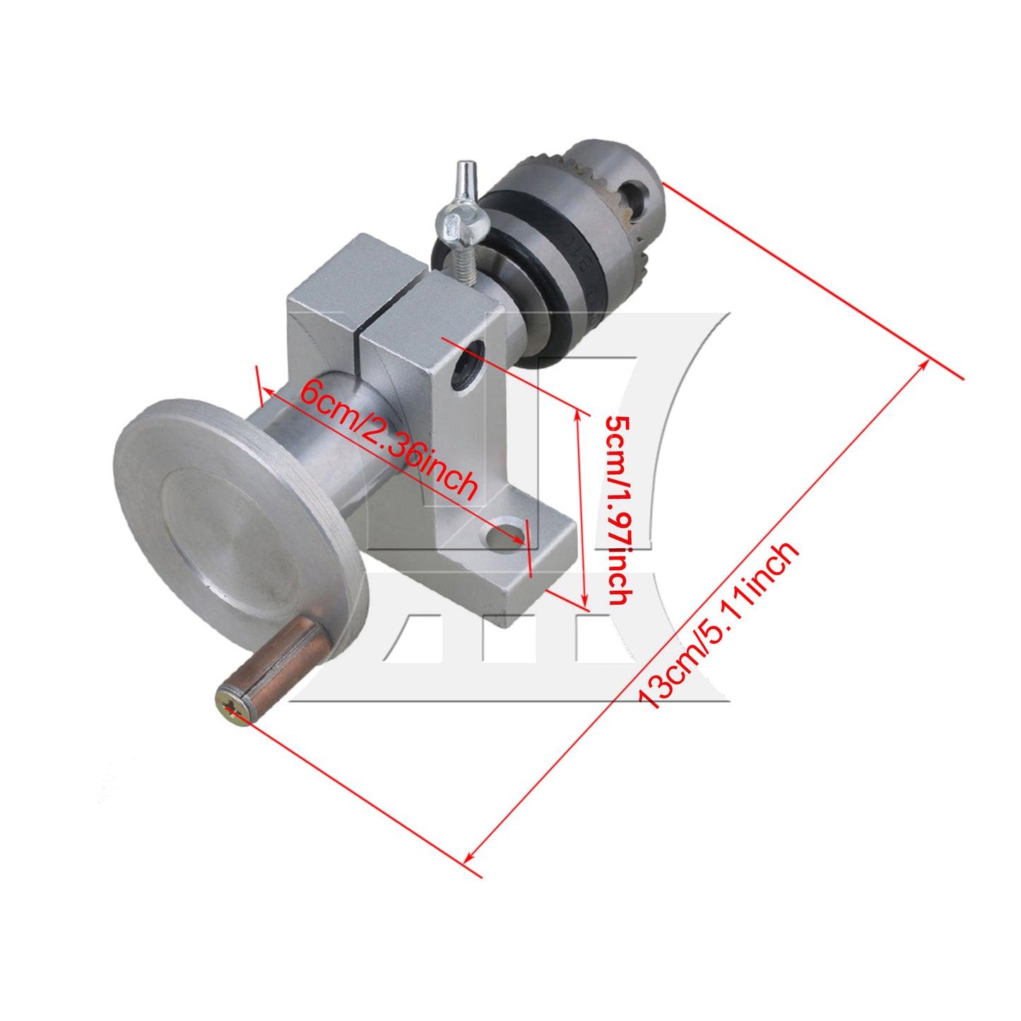 BQLZR 13x6x5cm Drill Rotary Lathe Center Tailstock Thimble Bead Machines