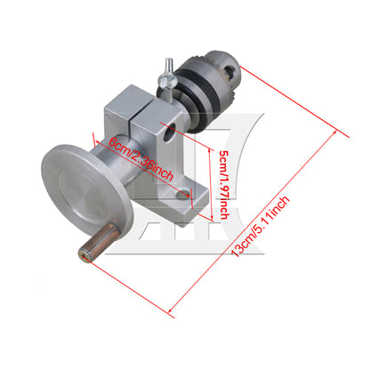 BQLZR 13x6x5cm Drill Rotary Lathe Center Tailstock Thimble Bead Machines