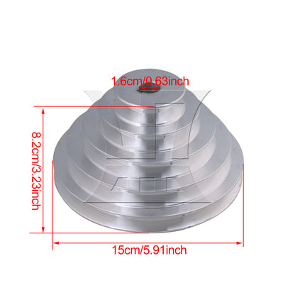 BQLZR 16mm Bore 5 Step A Type V-Belt Pulley Belt Outter Dia 54-150mm