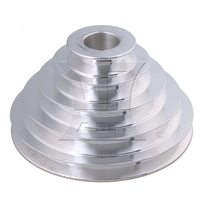 BQLZR 28mm Bore 5 Step A Type V-Belt Pagoda Pulley Belt Outter Dia 54-150mm