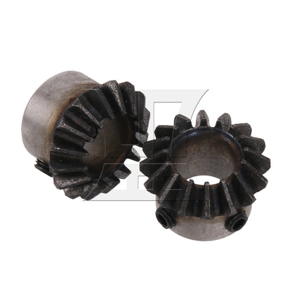 BQLZR 12mm Hole Diameter 45# Steel Tapered Bevel Gear 1.5 Module 16 T