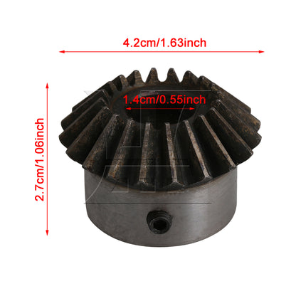 BQLZR  Steel 2 Mould 20T 14mm Hole Dia Bevel Gear for Mechanical Accessories