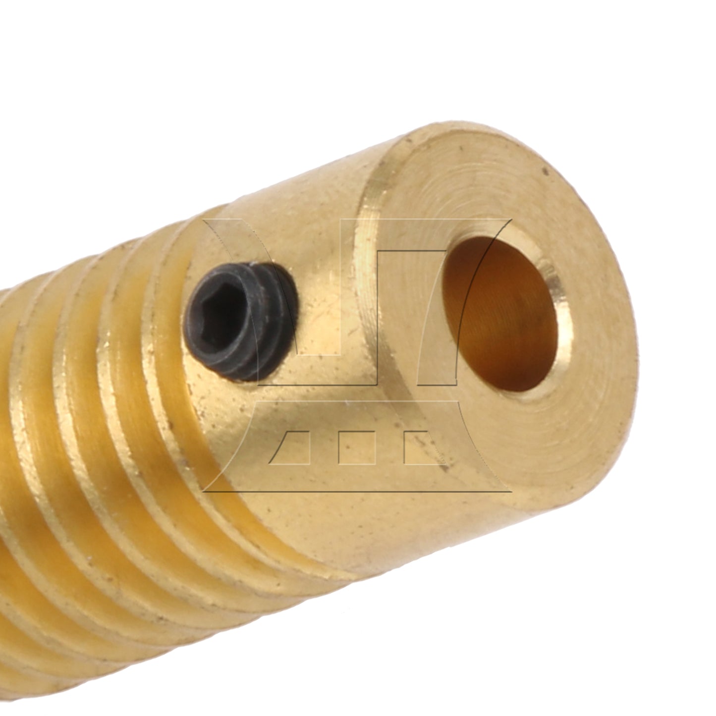 BQLZR Yellow 20x9.8x4MM 0.5 Modulus Turbine Wheel Shaft 4MM Hole Diameter
