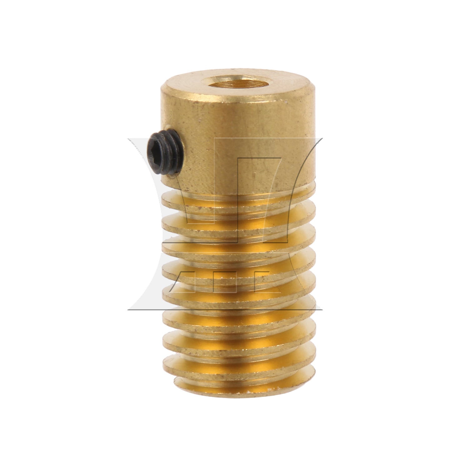 BQLZR Yellow 20x9.8x4MM 0.5 Modulus Turbine Wheel Shaft 4MM Hole Diameter
