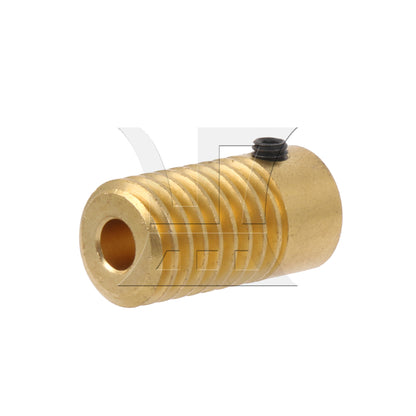 BQLZR Yellow 20x9.8x4MM 0.5 Modulus Turbine Wheel Shaft 4MM Hole Diameter