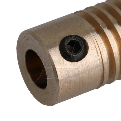 BQLZR Yellow 2x0.97x0.5CM 0.5 Modulus Turbine Wheel Shaft 5MM Hole Diameter