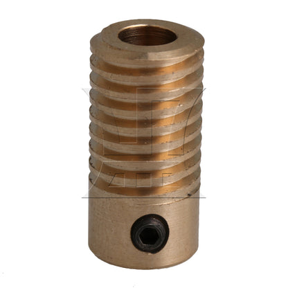 BQLZR Yellow 2x0.97x0.5CM 0.5 Modulus Turbine Wheel Shaft 5MM Hole Diameter