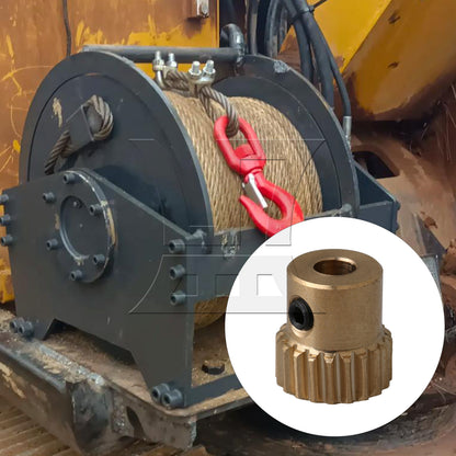 BQLZR Yellow 12x11x4MM 0.5 Modulus Twenty Teech Turbine Wheel 4MM Hole Diameter