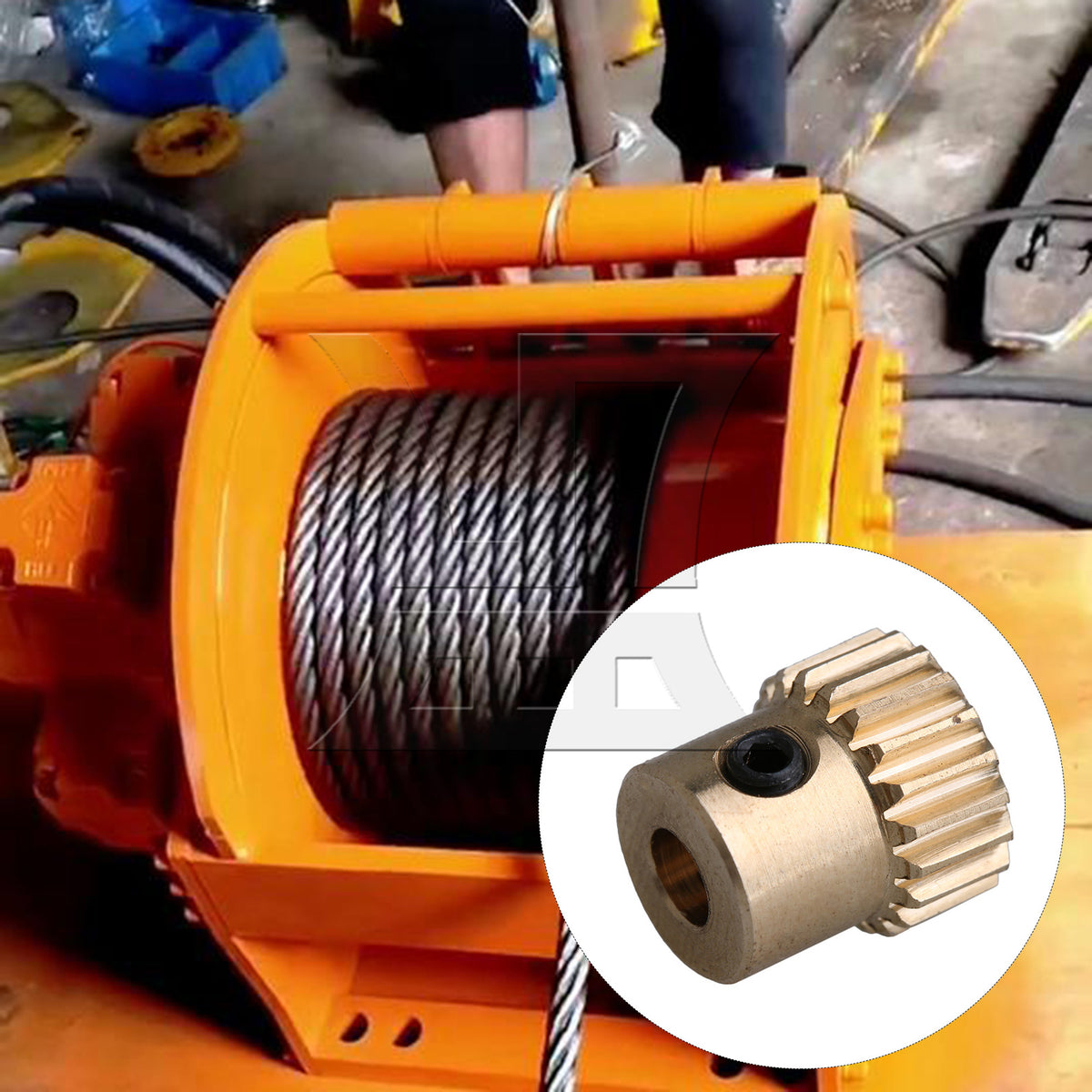 BQLZR Yellow 12x11x4MM 0.5 Modulus Twenty Teech Turbine Wheel 4MM Hole Diameter