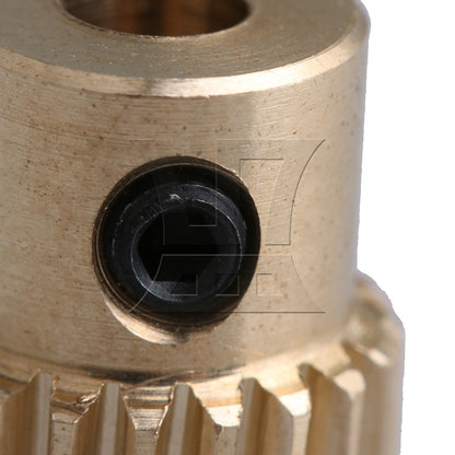 BQLZR Yellow 12x11x4MM 0.5 Modulus Twenty Teech Turbine Wheel 4MM Hole Diameter