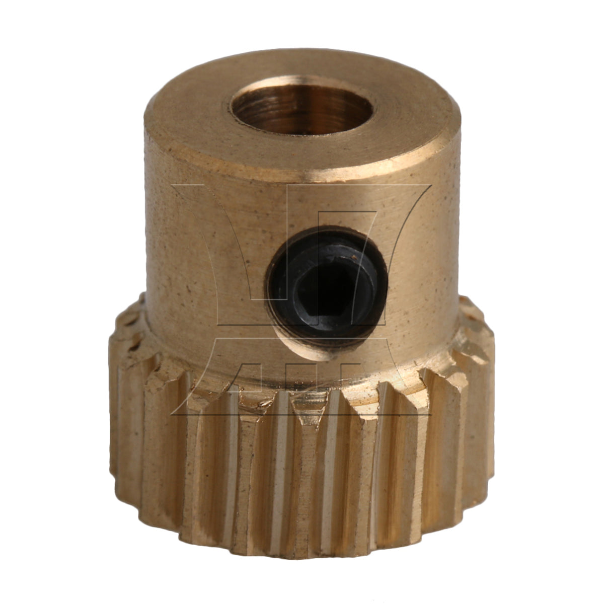 BQLZR Yellow 12x11x4MM 0.5 Modulus Twenty Teech Turbine Wheel 4MM Hole Diameter