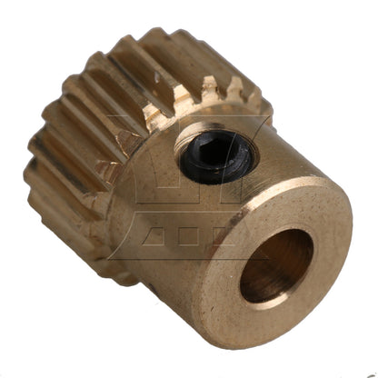 BQLZR Yellow 12x11x4MM 0.5 Modulus Twenty Teech Turbine Wheel 4MM Hole Diameter