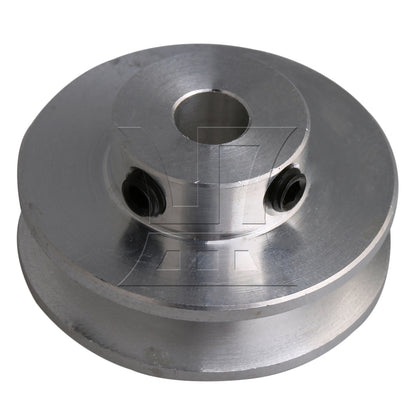 BQLZR Silver Aluminum Alloy Single Groove 6MM Fixed Bore Step Pulley 31x15x6MM
