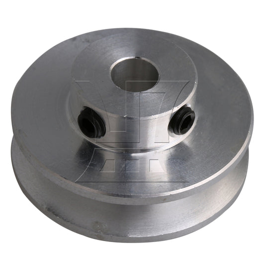 BQLZR Silver Aluminum Alloy Single Groove 6MM Fixed Bore Step Pulley 31x15x6MM
