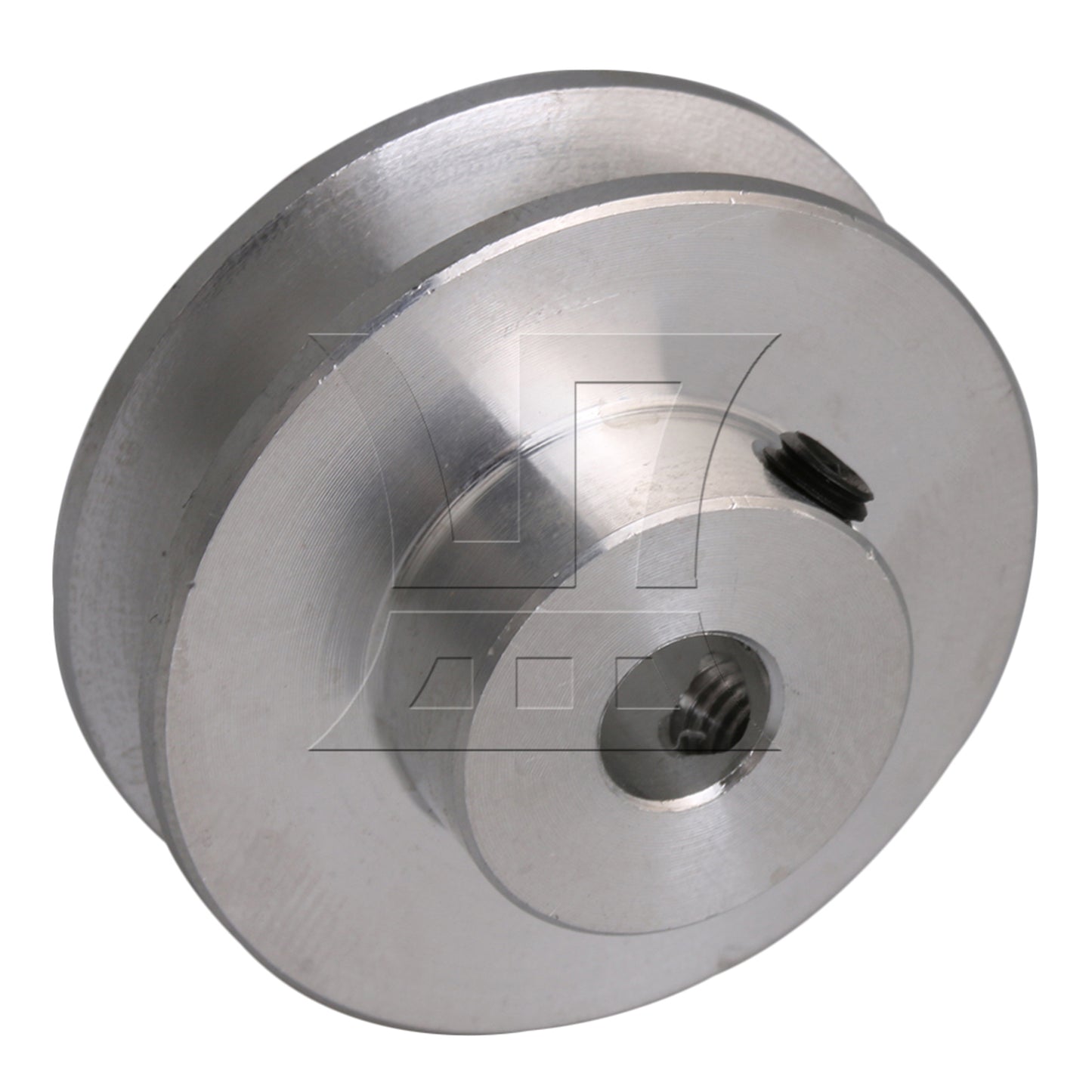BQLZR Silver Aluminum Alloy Single Groove 6MM Fixed Bore Step Pulley 31x15x6MM