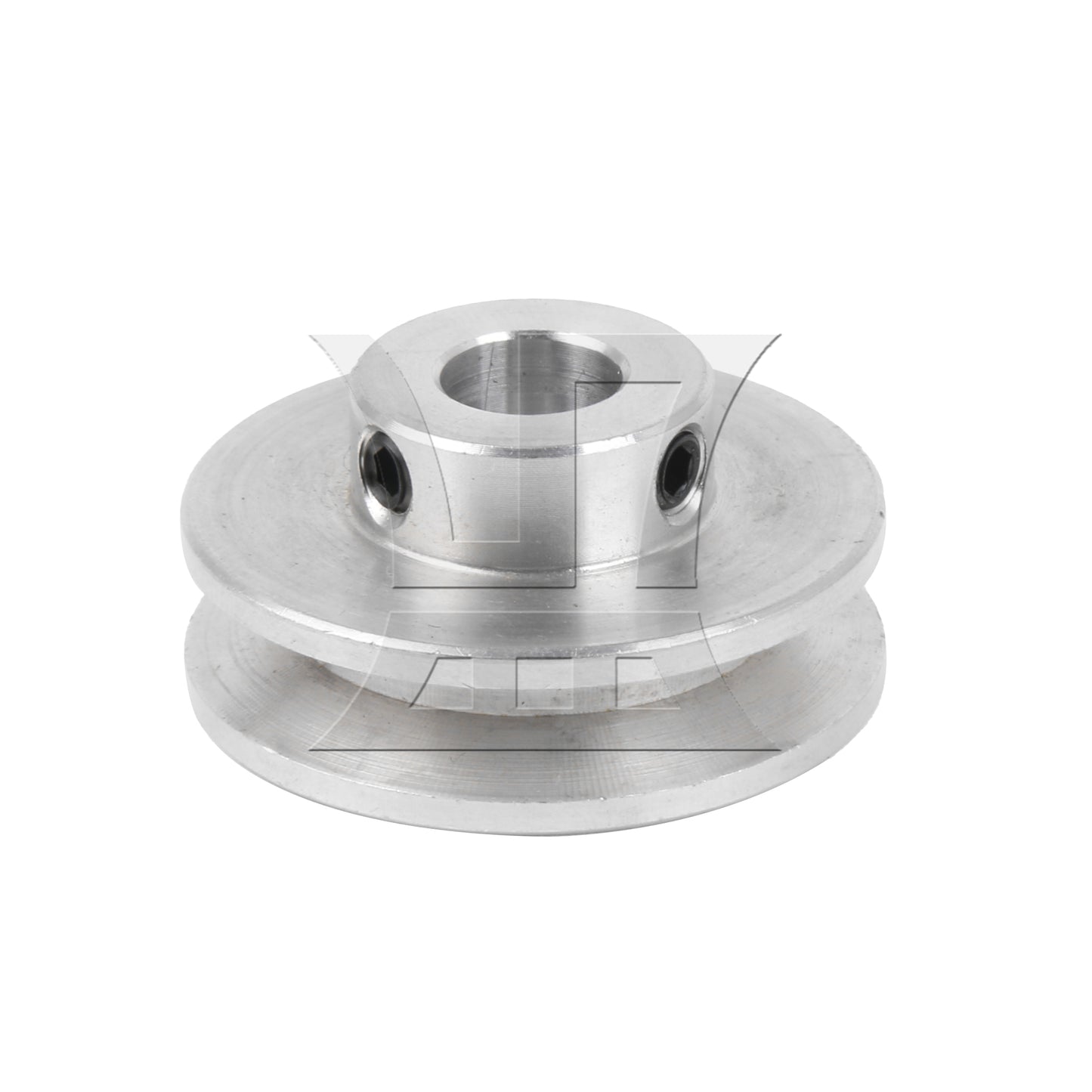 BQLZR Silver Aluminum Alloy Single Groove 8MM Fixed Bore Step Pulley 31x15x8MM