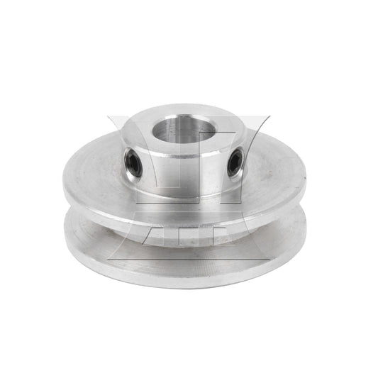 BQLZR Silver Aluminum Alloy Single Groove 8MM Fixed Bore Step Pulley 31x15x8MM