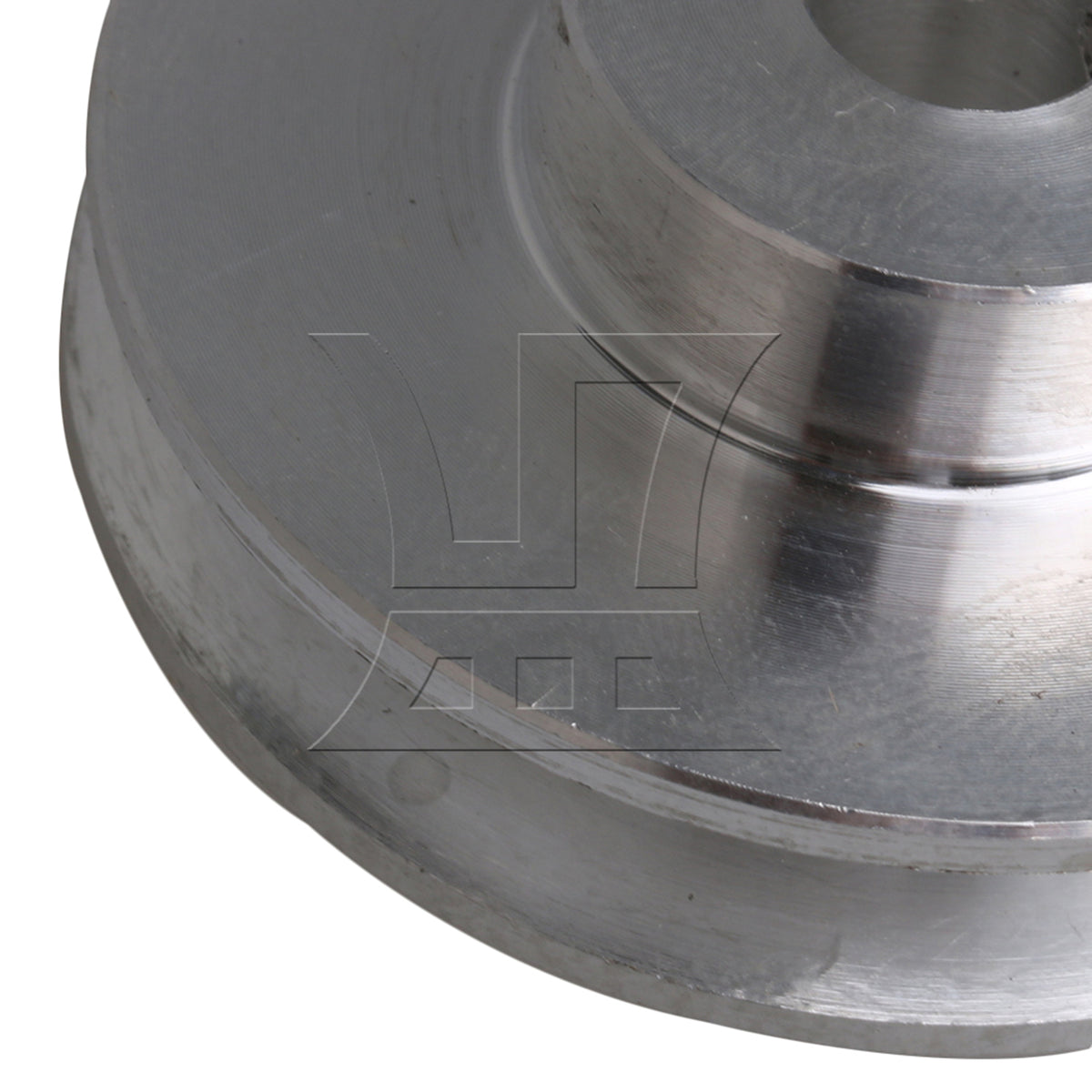 BQLZR Silver Aluminum Alloy Single-Groove 8MM Fixed Bore Step Pulley 41x16x8MM