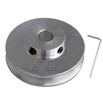 BQLZR Silver Aluminum Alloy Single-Groove 8MM Fixed Bore Step Pulley 41x16x8MM